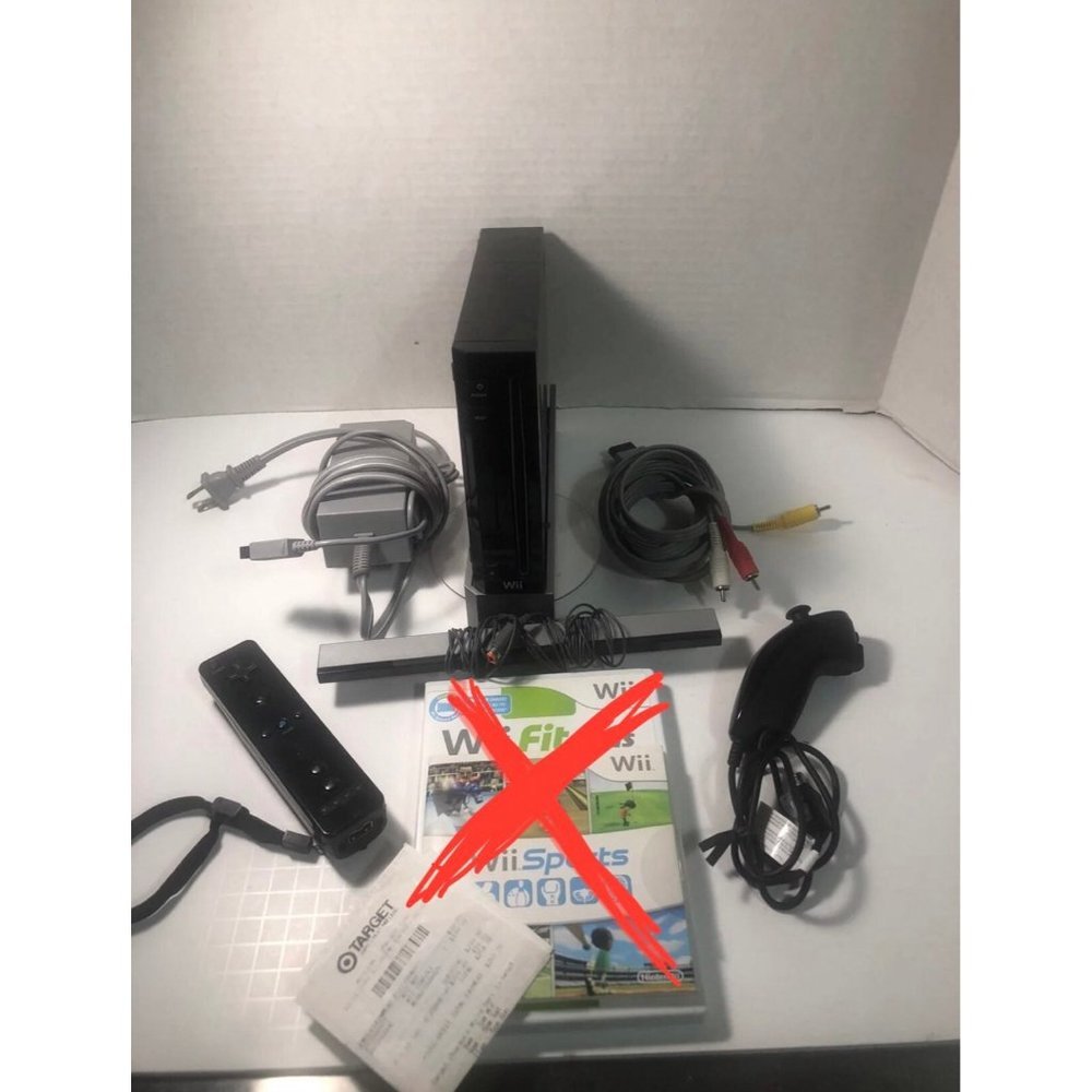 Nintendo Wii in Black- NO GAMES!